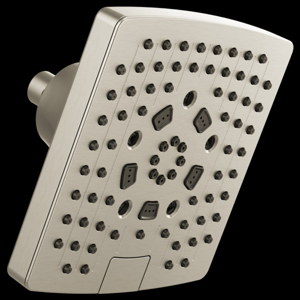 Brizo 87406-2.5 Essential Shower 7” Linear Square H2O Kinetic Multi-Function Wall Mount Shower Head - 2.5 Gpm