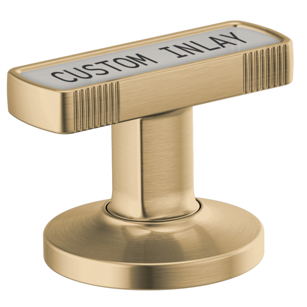 Brizo HI5306 Kintsu Widespread Lavatory Knob Handles With Custom Inlay