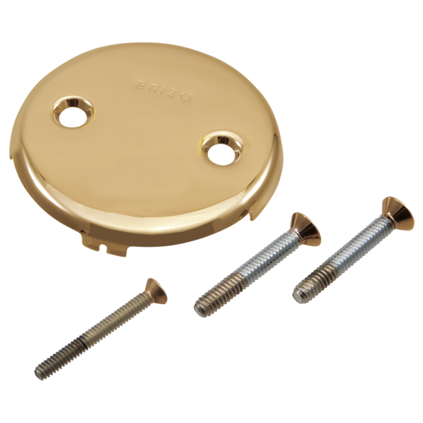 Brizo RP43153PG Toe-operated overflow plate with screws