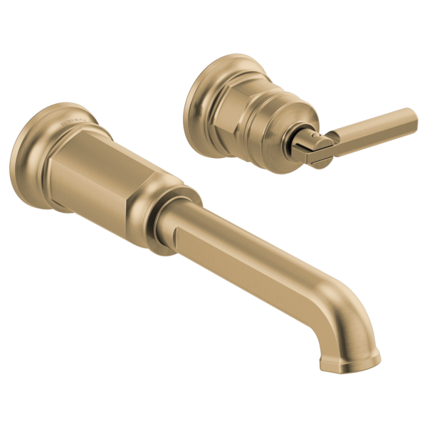 Brizo T65776LF-LHP-ECO Invari Two-Hole, Single-Handle Wall Mount Lavatory Faucet - Less Handle 1.2 Gpm - Parent