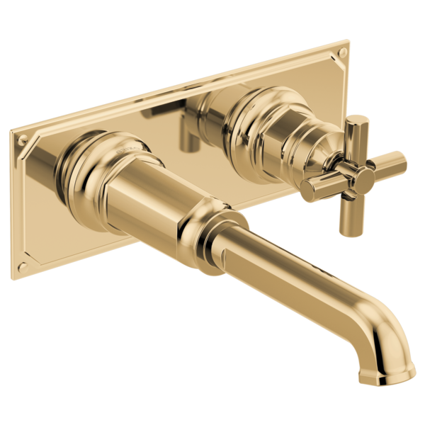Brizo T65776LF-LHP Invari Two-Hole, Single-Handle Wall Mount Lavatory Faucet - Less Handle 1.5 Gpm