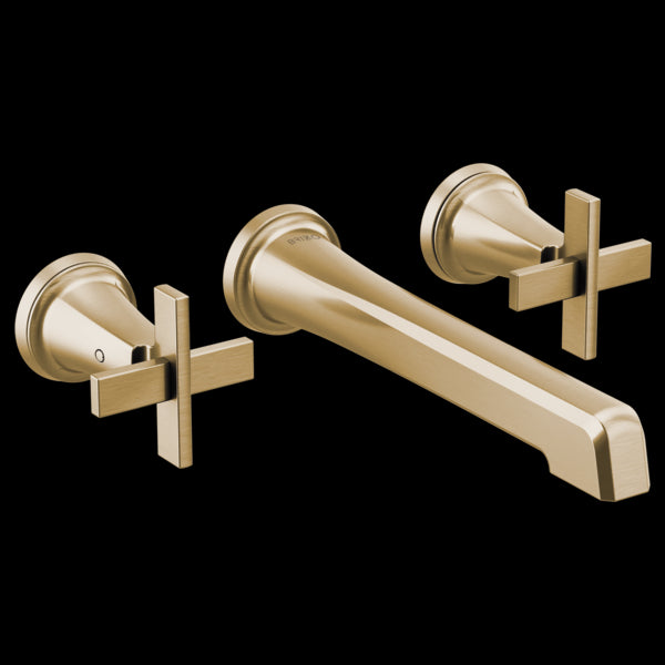 Brizo T65898LF-LHP-ECO Levoir Two-Handle Wall Mount Lavatory Faucet - Less Handles 1.2 Gpm