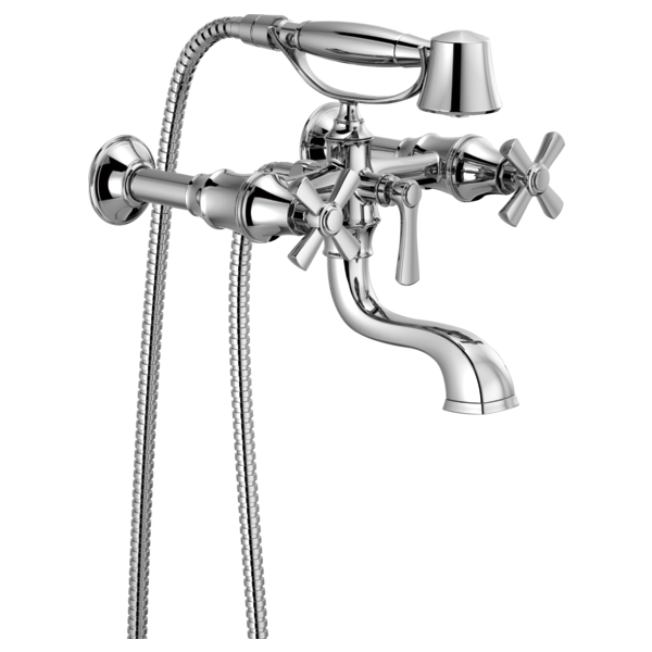 Brizo T70361 Rook Two-Handle Tub Filler Trim Kit With Cross Handles