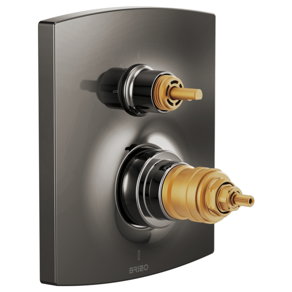 Brizo T75506-LHP Kintsu Tempassure Thermostatic Valve Trim With Integrated 3-Function Diverter Trim - Less Handles