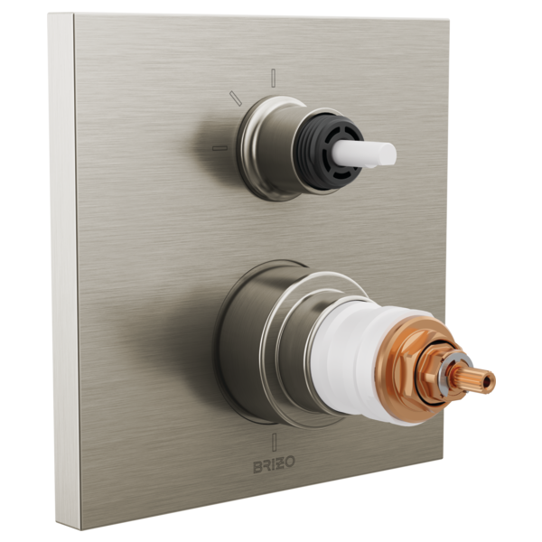 Brizo T75522-LHP Frank Lloyd Wright Tempassure Thermostatic Valve With 3-Function Integrated Diverter Trim - Less Handles
