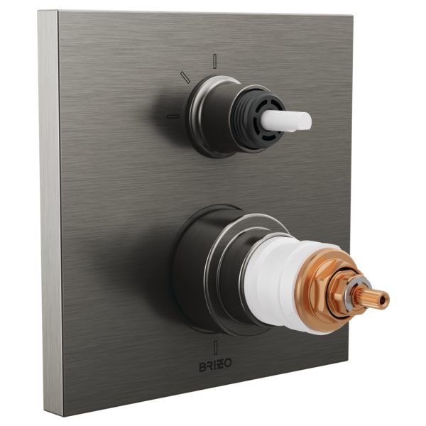 Brizo T75522-LHP Frank Lloyd Wright Tempassure Thermostatic Valve With 3-Function Integrated Diverter Trim - Less Handles