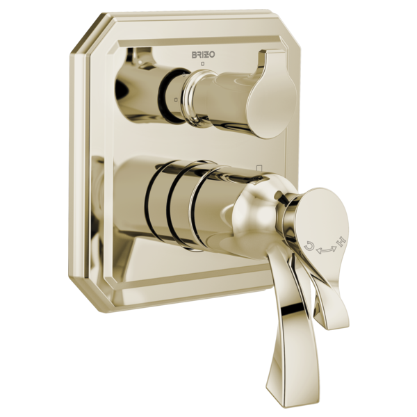 Brizo T75530 Virage Tempassure Thermostatic Valve With Integrated 3-Function Diverter Trim