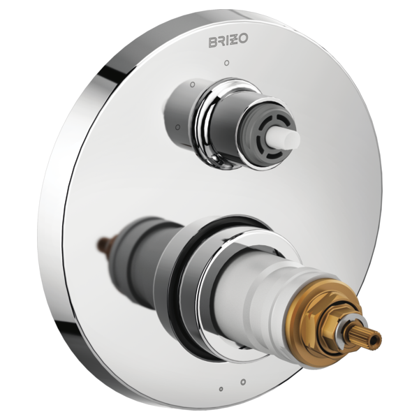 Brizo T75535-LHP Litze Tempassure Thermostatic Valve With 3-Function Diverter Trim - Less Handles
