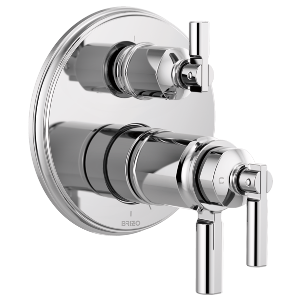 Brizo T75576 Invari Tempassure Thermostatic Valve With Integrated 3-Function Diverter Trim