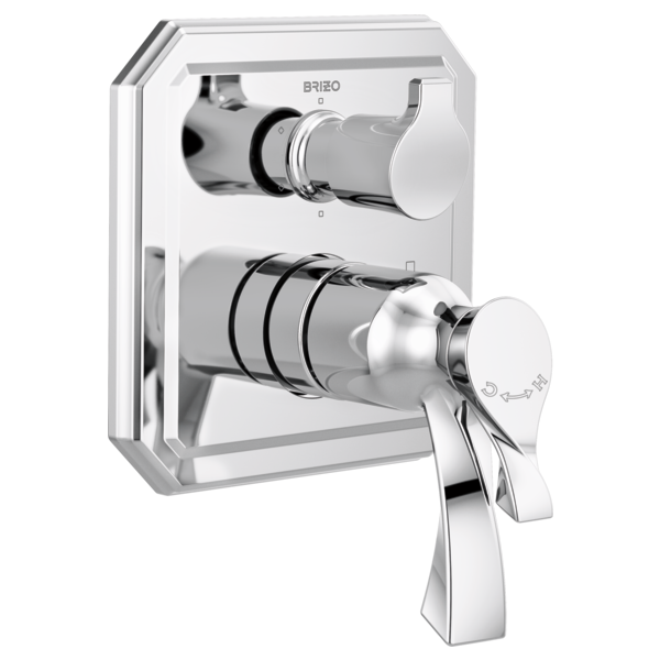 Brizo T75630 Virage Tempassure Thermostatic Valve With Integrated 6-Function Diverter Trim