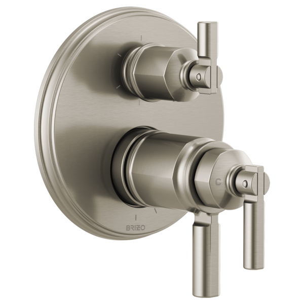 Brizo T75676 Invari Tempassure Thermostatic Valve With Integrated 6-Function Diverter Trim