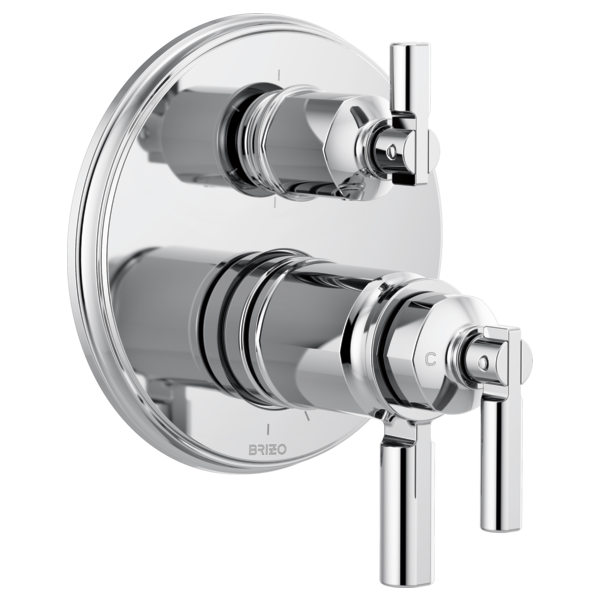 Brizo T75676 Invari Tempassure Thermostatic Valve With Integrated 6-Function Diverter Trim