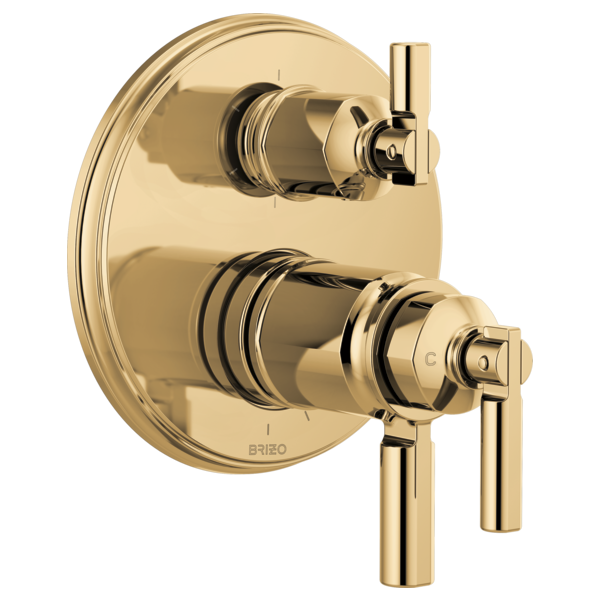 Brizo T75676 Invari Tempassure Thermostatic Valve With Integrated 6-Function Diverter Trim