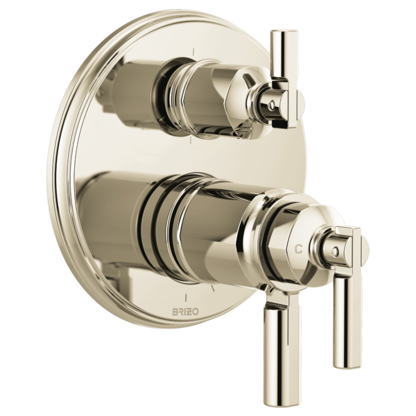 Brizo T75676 Invari Tempassure Thermostatic Valve With Integrated 6-Function Diverter Trim