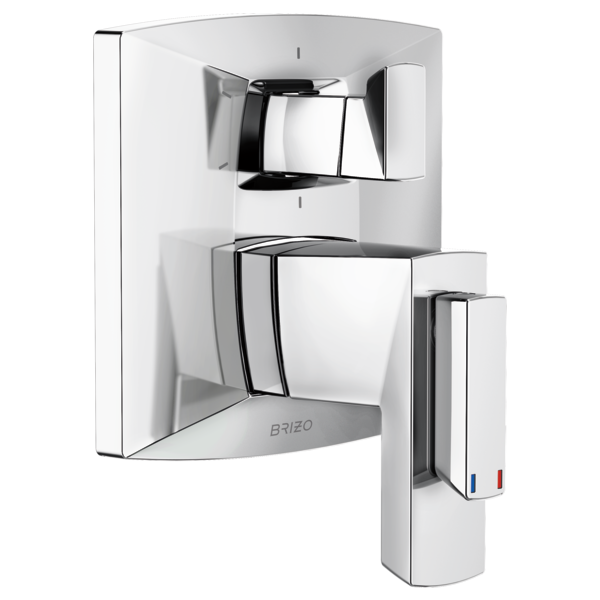 Brizo T75688 Vettis Tempassure Thermostatic Valve With Integrated 6-Function Diverter Trim