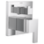 Brizo T75P580 Siderna Pressure Balance Valve With Integrated 3-Function Diverter Trim