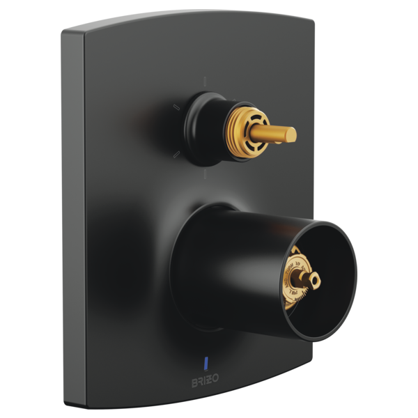 Brizo T75P606-LHP Kintsu Pressure Balance Valve Trim With Integrated 6-Function Diverter Trim - Less Handles - Parent