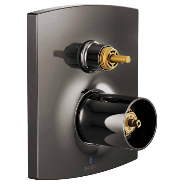 Brizo T75P606-LHP Kintsu Pressure Balance Valve Trim With Integrated 6-Function Diverter Trim - Less Handles