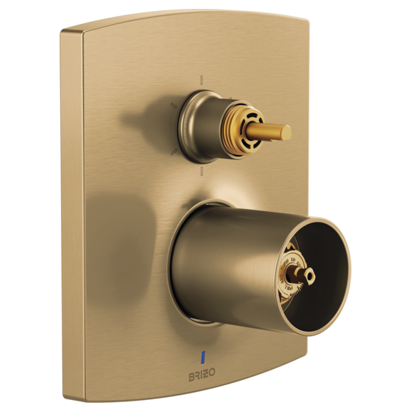 Brizo T75P606-LHP Kintsu Pressure Balance Valve Trim With Integrated 6-Function Diverter Trim - Less Handles