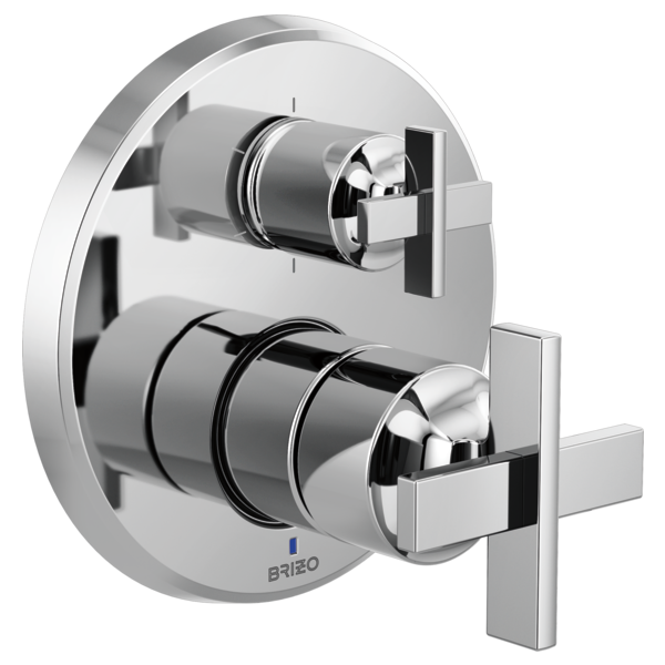 Brizo T75P698-LHP Levoir Pressure Balance Valve With Integrated 6-Function Diverter Trim - Less Handles