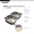Houzer BSD-3209 Belleo 32 Inch Stainless Steel Drop-In Topmount 50/50 Double Bowl Kitchen Sink