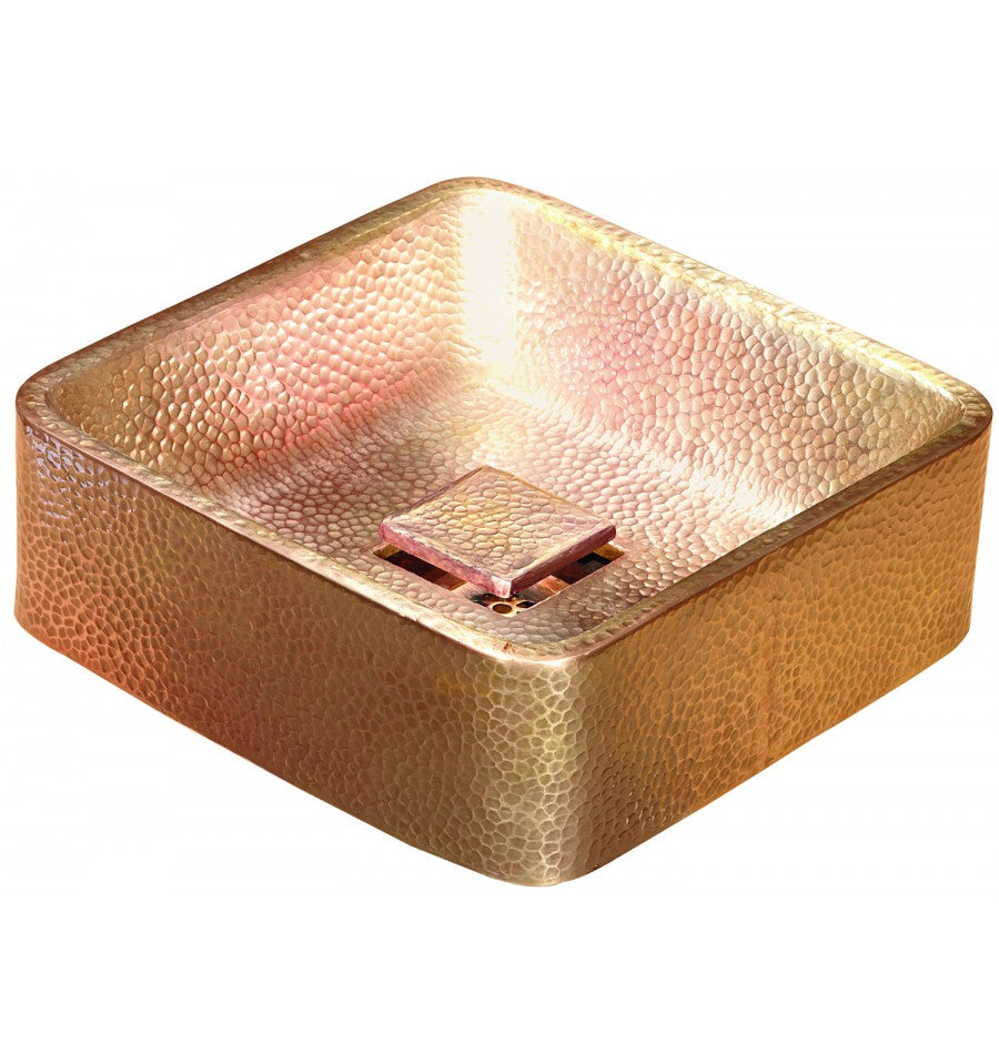 Thompson Traders BSDC-1203ASG Legacy Bath Chelsea Handcrafted Bath Sink with drain cover Lifetime Antique Satin Gold