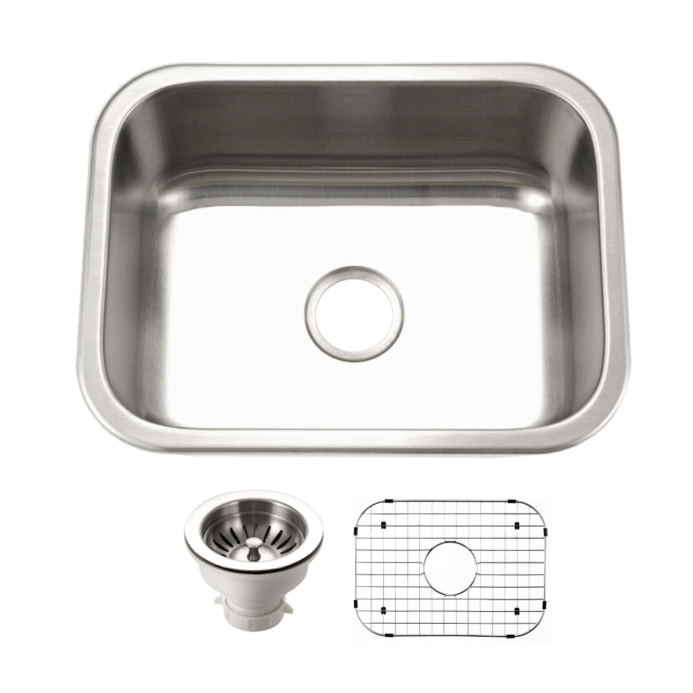 Houzer Belleo Stainless Steel Drop-in Topmount Single Bowl Kitchen Sink - Parent