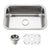 Houzer Belleo Stainless Steel Drop-in Topmount Single Bowl Kitchen Sink