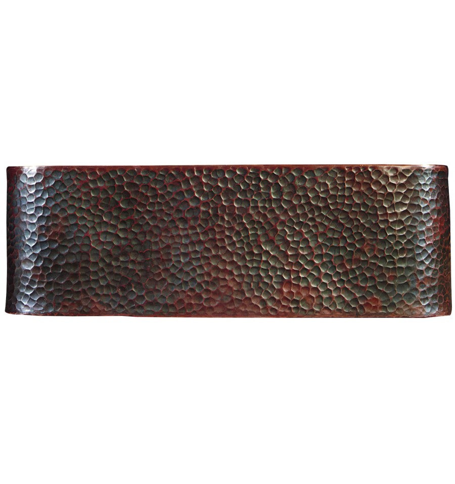 Thompson Traders BSV-1212BC Limited Editions Bath Chelsea II Square Handcrafted Double Wall Bath Sink Black Copper