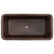Premier Copper Products BTFR66DB 66" Hammered Copper French Curved Style Bathtub