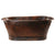 Premier 72" Hammered Copper Modern Bathtub BTM72DB