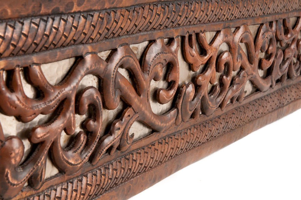 Premier 67" Hammered Copper Bathtub/Scroll Base BTN67DB