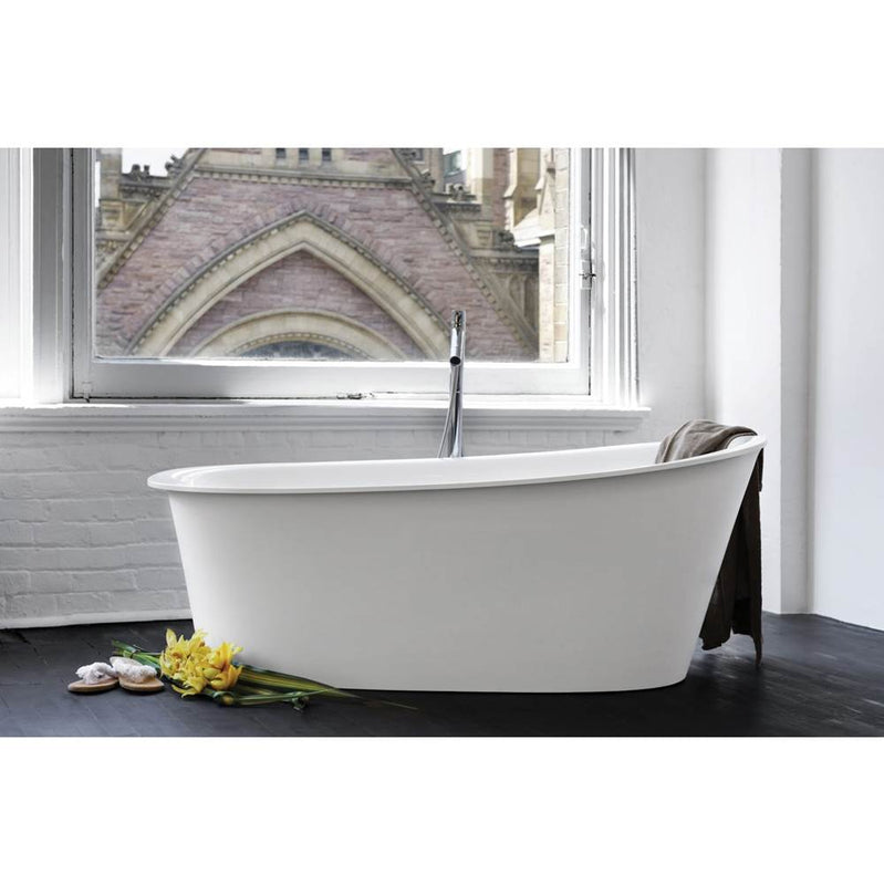Wet Style BTP01-R-WHNT-COP Tulip Bath 64 X 34 X 25 - Fs - Built In Nt O/F Wh Drain