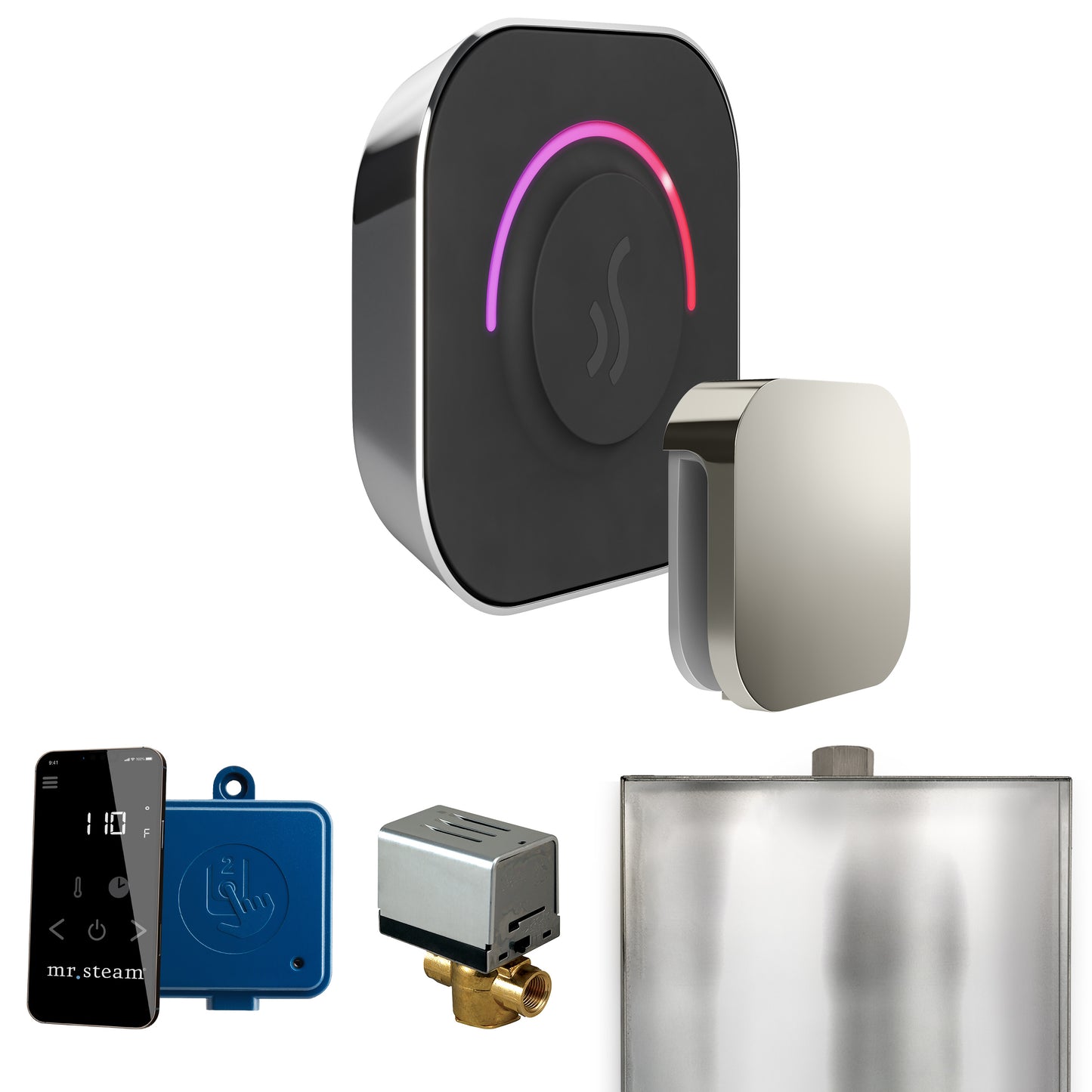 Mr. Steam BT ButlerTouch Steam Shower Control Package with TempoTouch Control and Steamhead