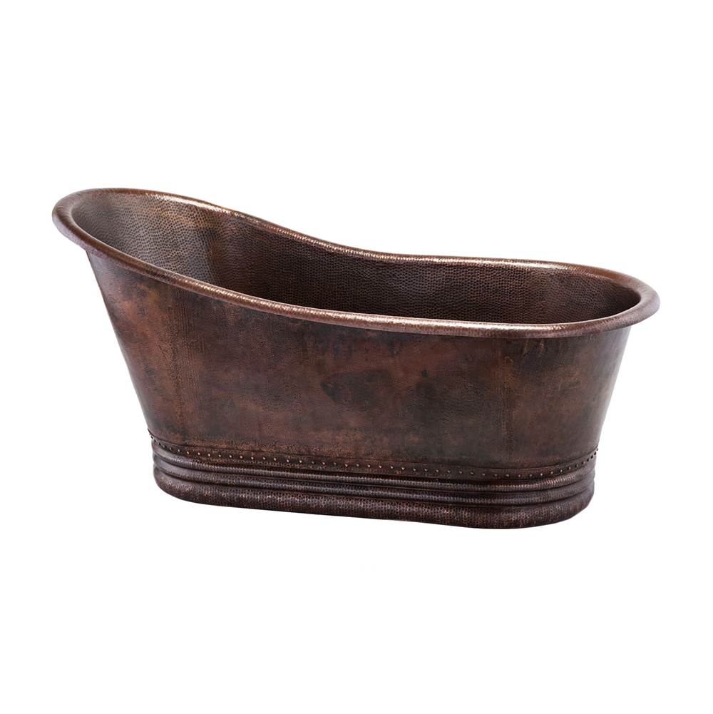 Premier 67" Copper Single Slipper Bathtub BTS67DB