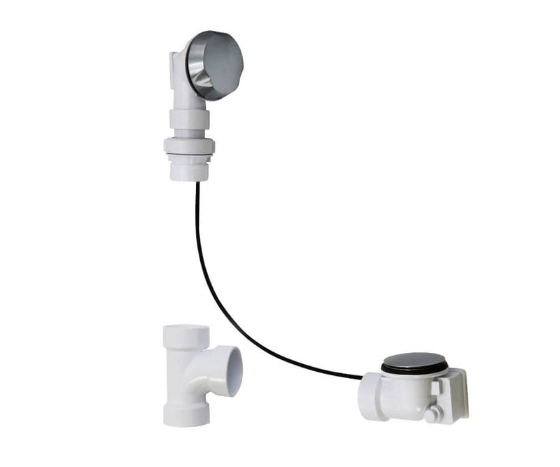 Mountain Plumbing BWO40S45A2 Schedule 40 Abs Cable Operated Bath Waste & Overflow Drain With Patented Flexible Overflow Neck For 23" To 36" Tub Depths - Parent