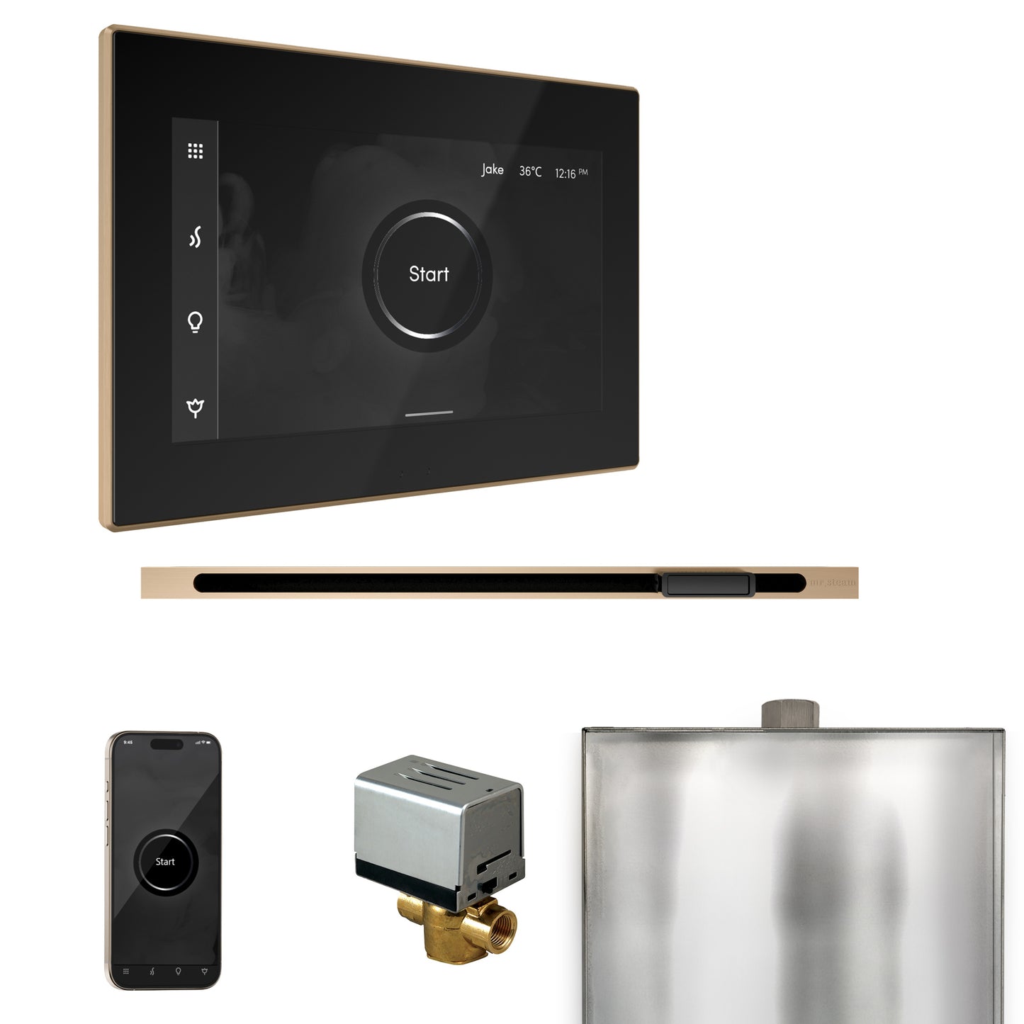 Mr. Steam BXL XButler Steam Shower Control Package with iSteamX Control and Linear Steamhead - Parent