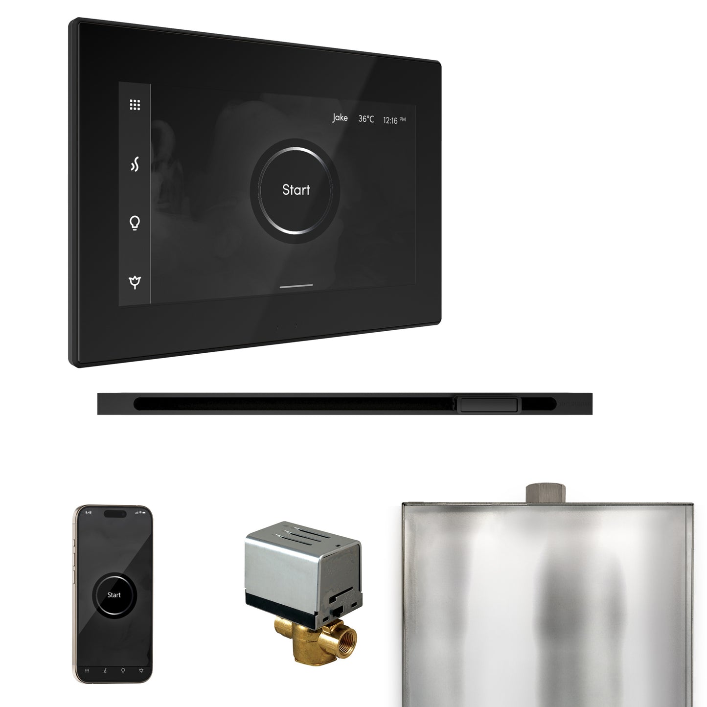 Mr. Steam BXL XButler Steam Shower Control Package with iSteamX Control and Linear Steamhead