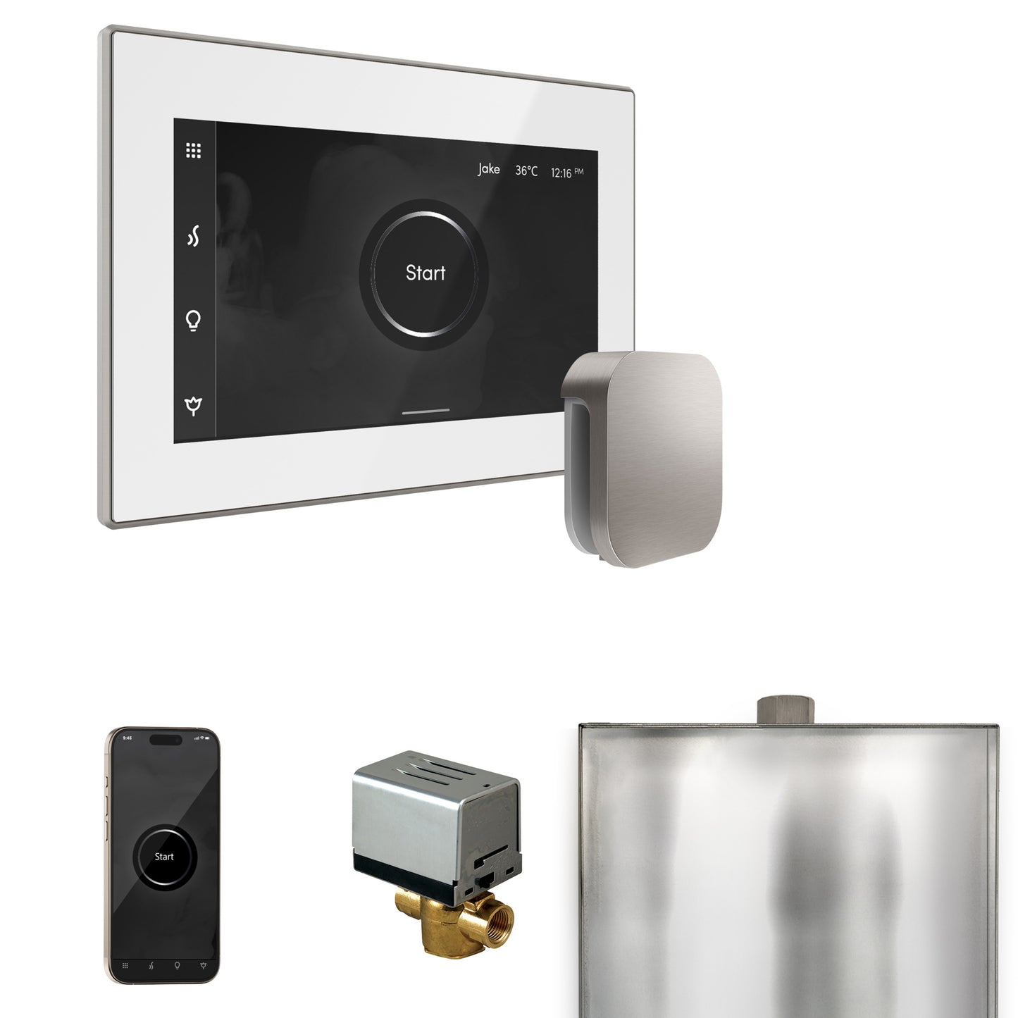 Mr. Steam BX XButler Steam Shower Control Package with iSteamX Control and Steamhead
