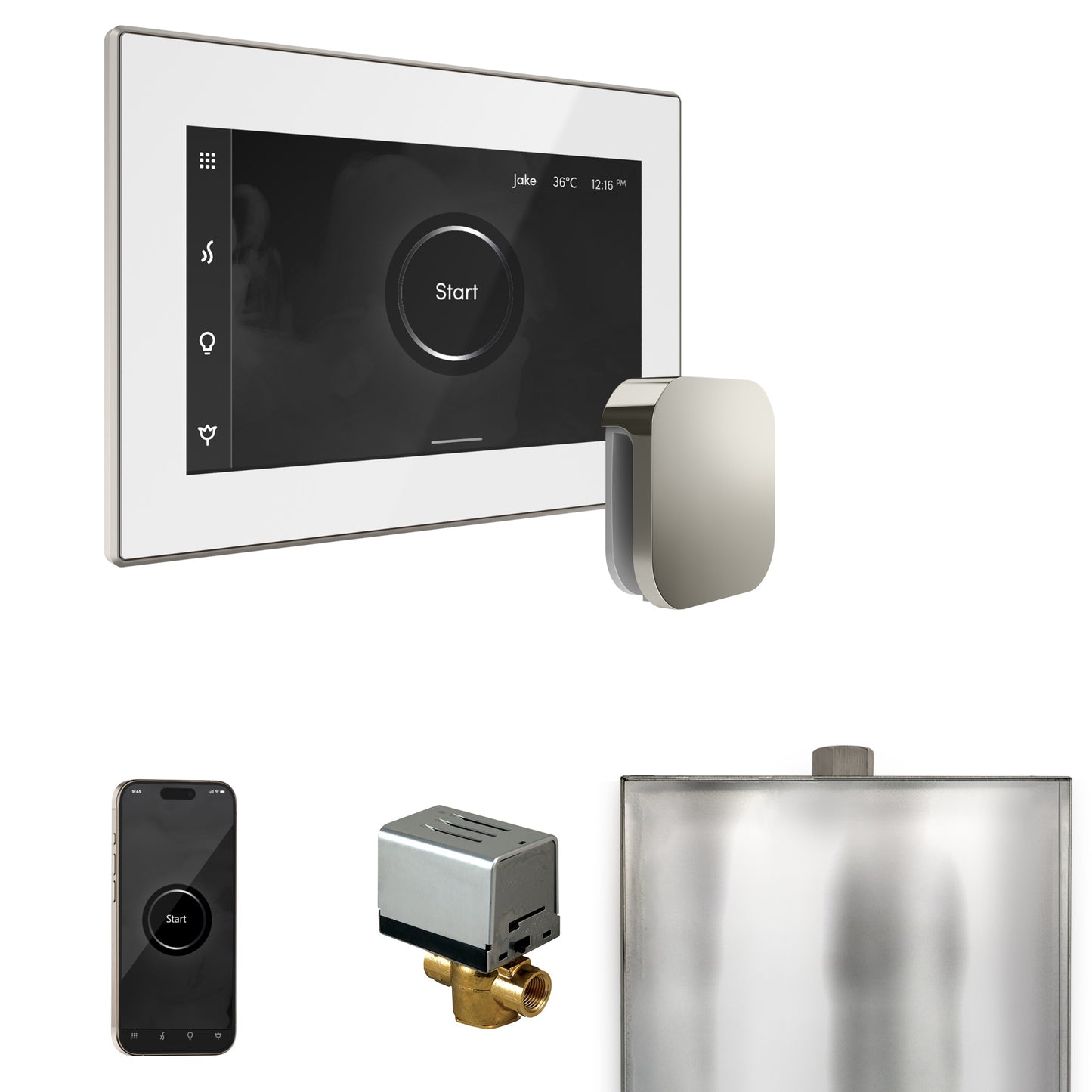 Mr. Steam BX XButler Steam Shower Control Package with iSteamX Control and Steamhead