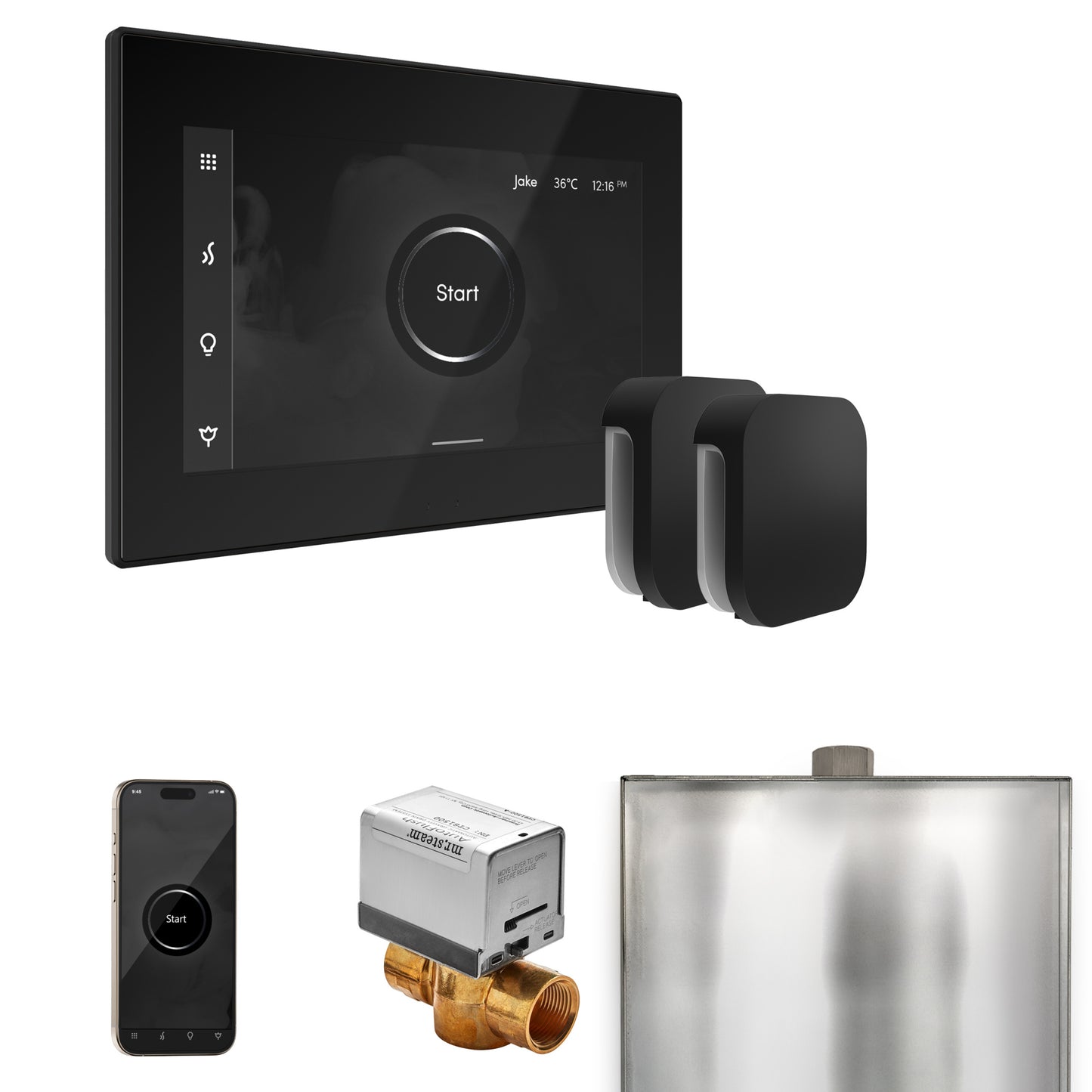 Mr. Steam BXX XButler Max Steam Shower Control Package with iSteamX Control and Steamhead