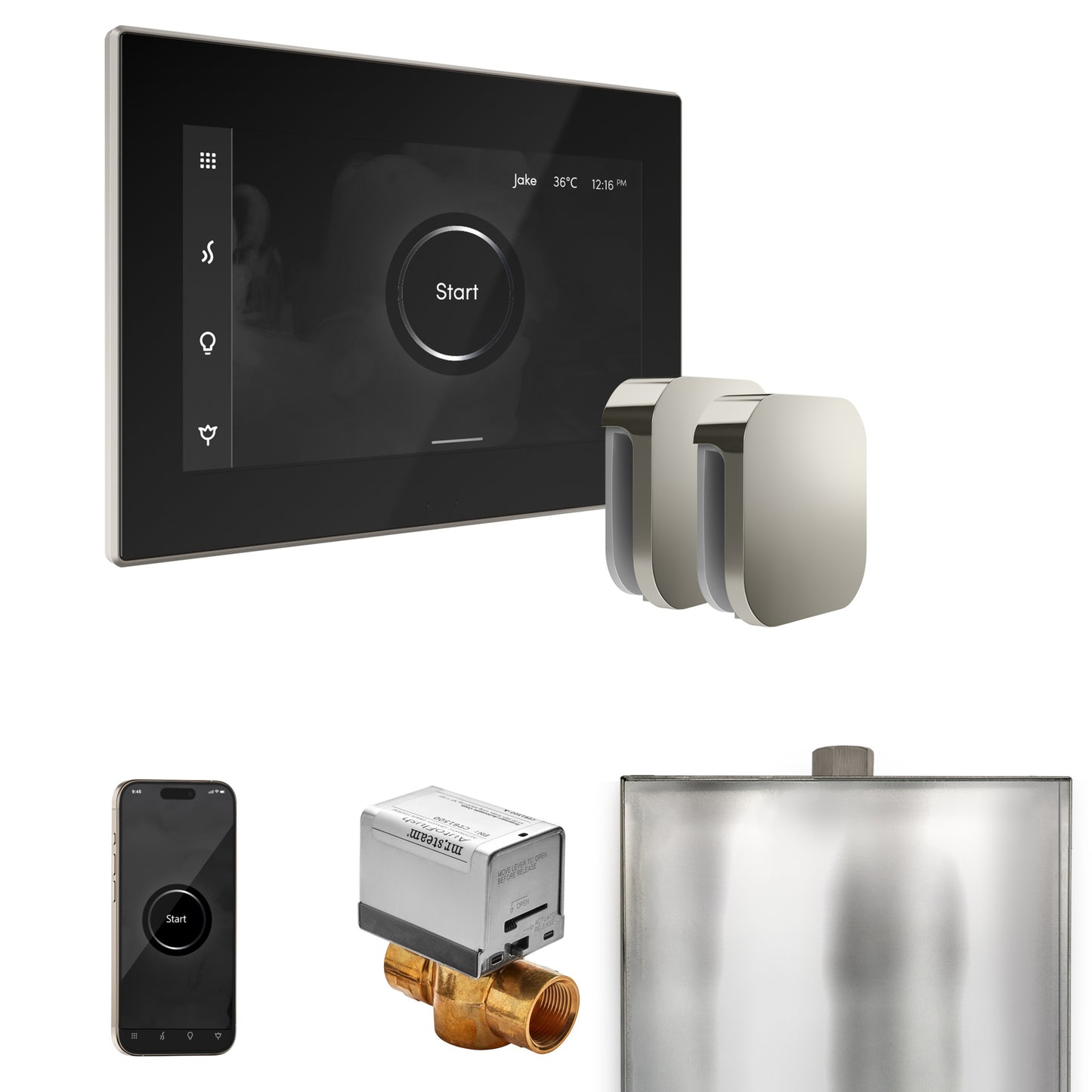 Mr. Steam BXX XButler Max Steam Shower Control Package with iSteamX Control and Steamhead
