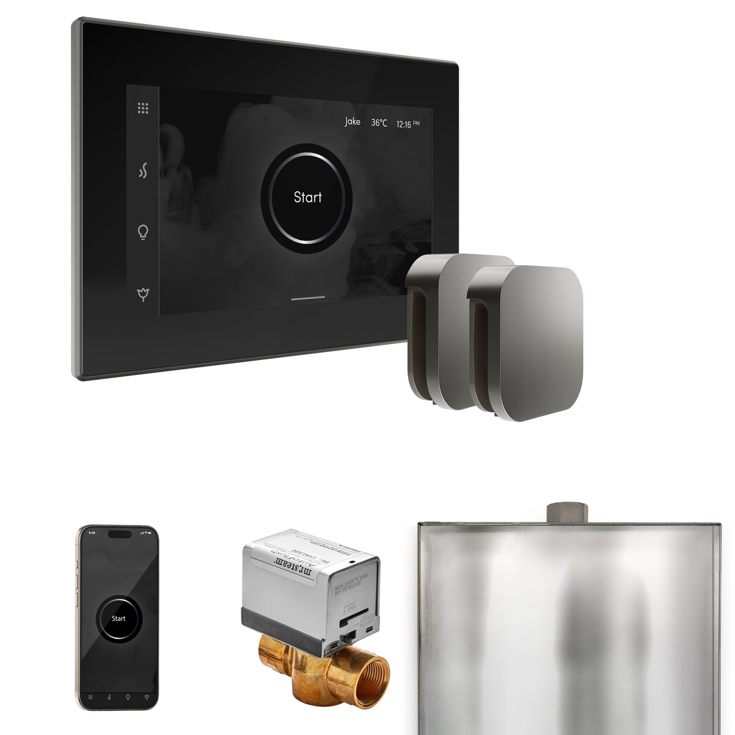 Mr. Steam BXX XButler Max Steam Shower Control Package with iSteamX Control and Steamhead