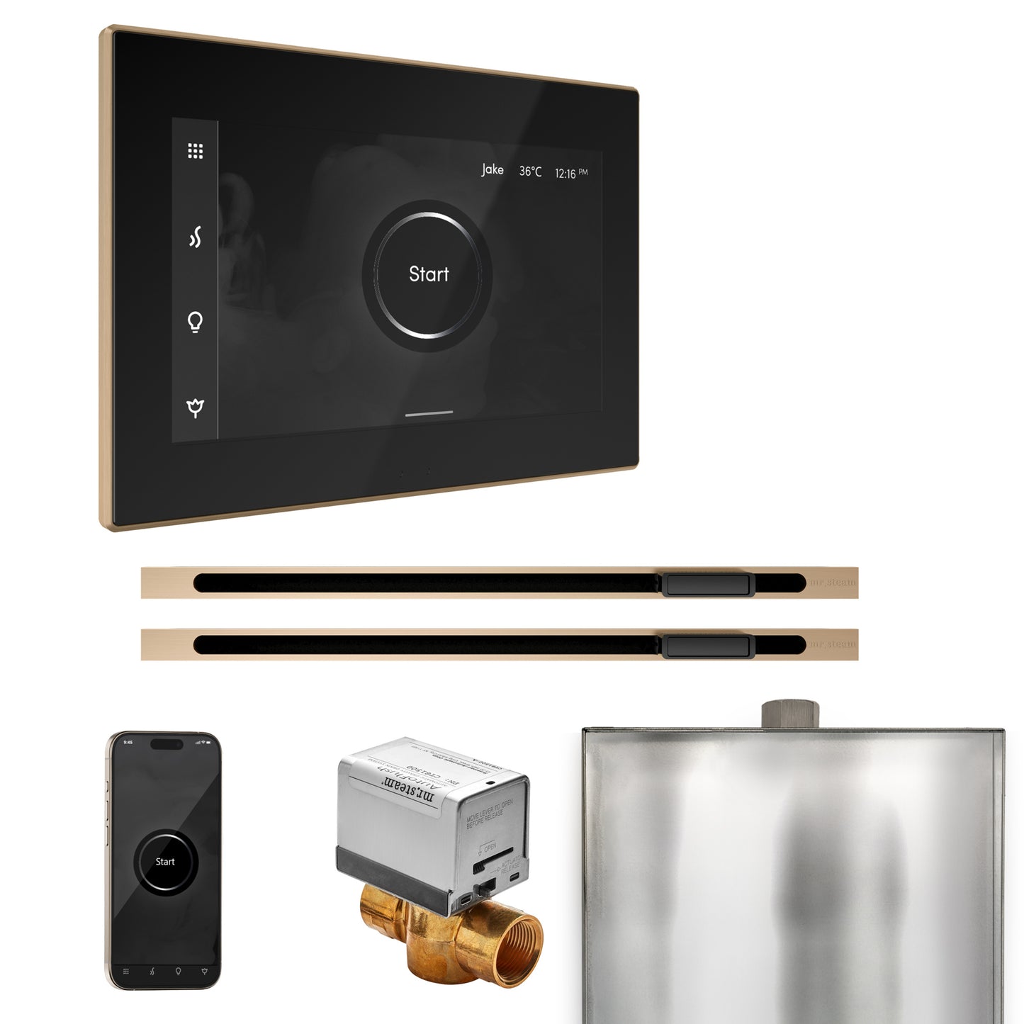Mr. Steam BXXL XButler Max Steam Shower Control Package with iSteamX Control and Linear Steamhead - Parent