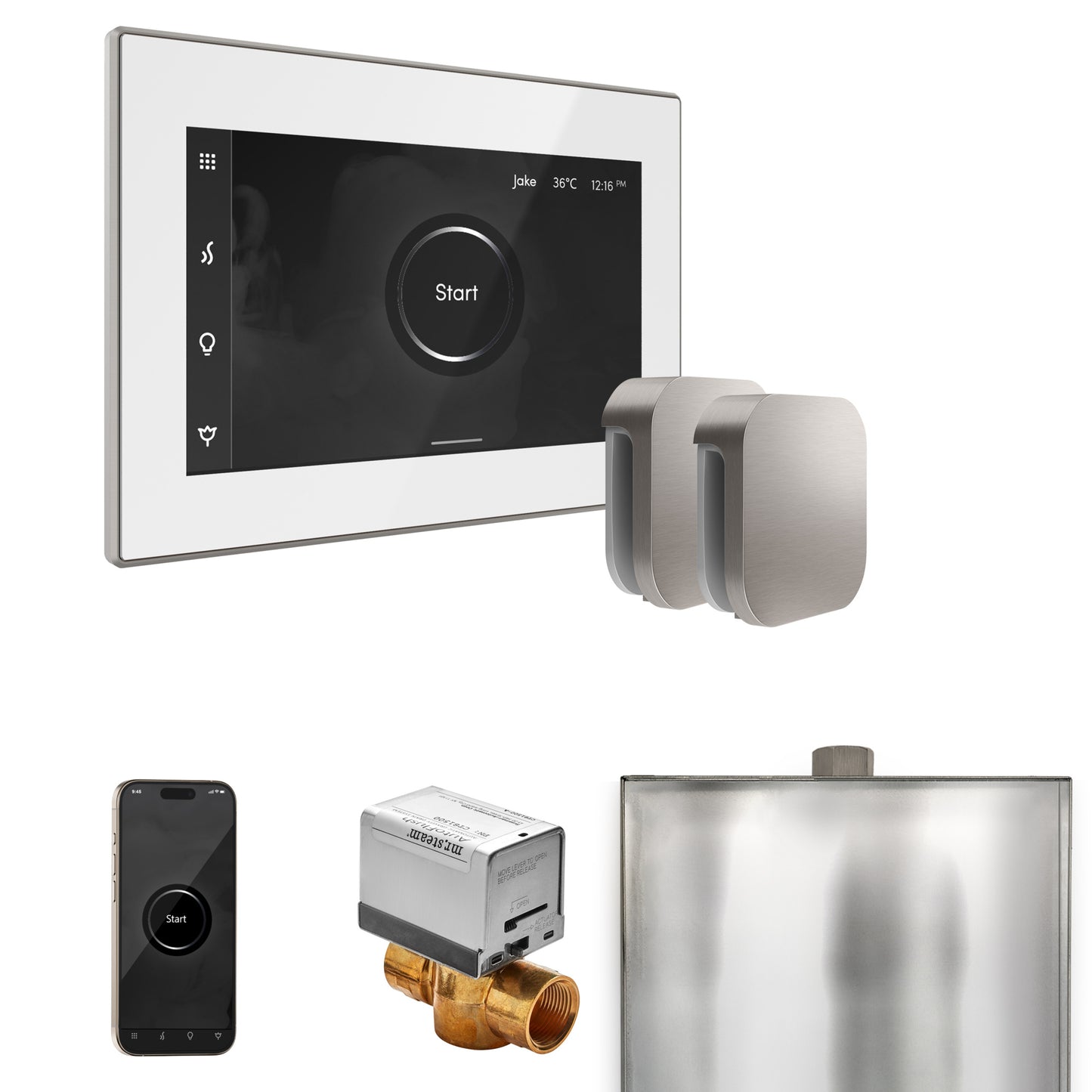 Mr. Steam BXX XButler Max Steam Shower Control Package with iSteamX Control and Steamhead