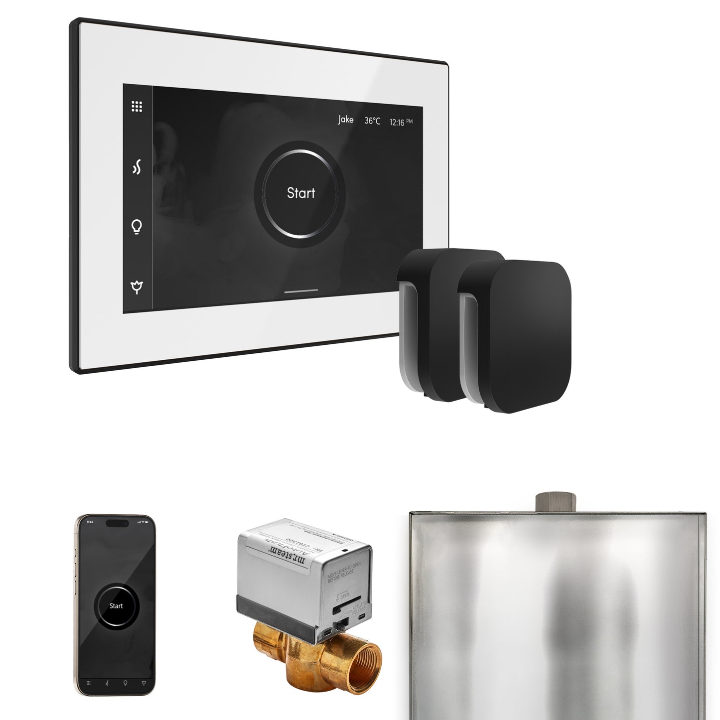 Mr. Steam BXX XButler Max Steam Shower Control Package with iSteamX Control and Steamhead
