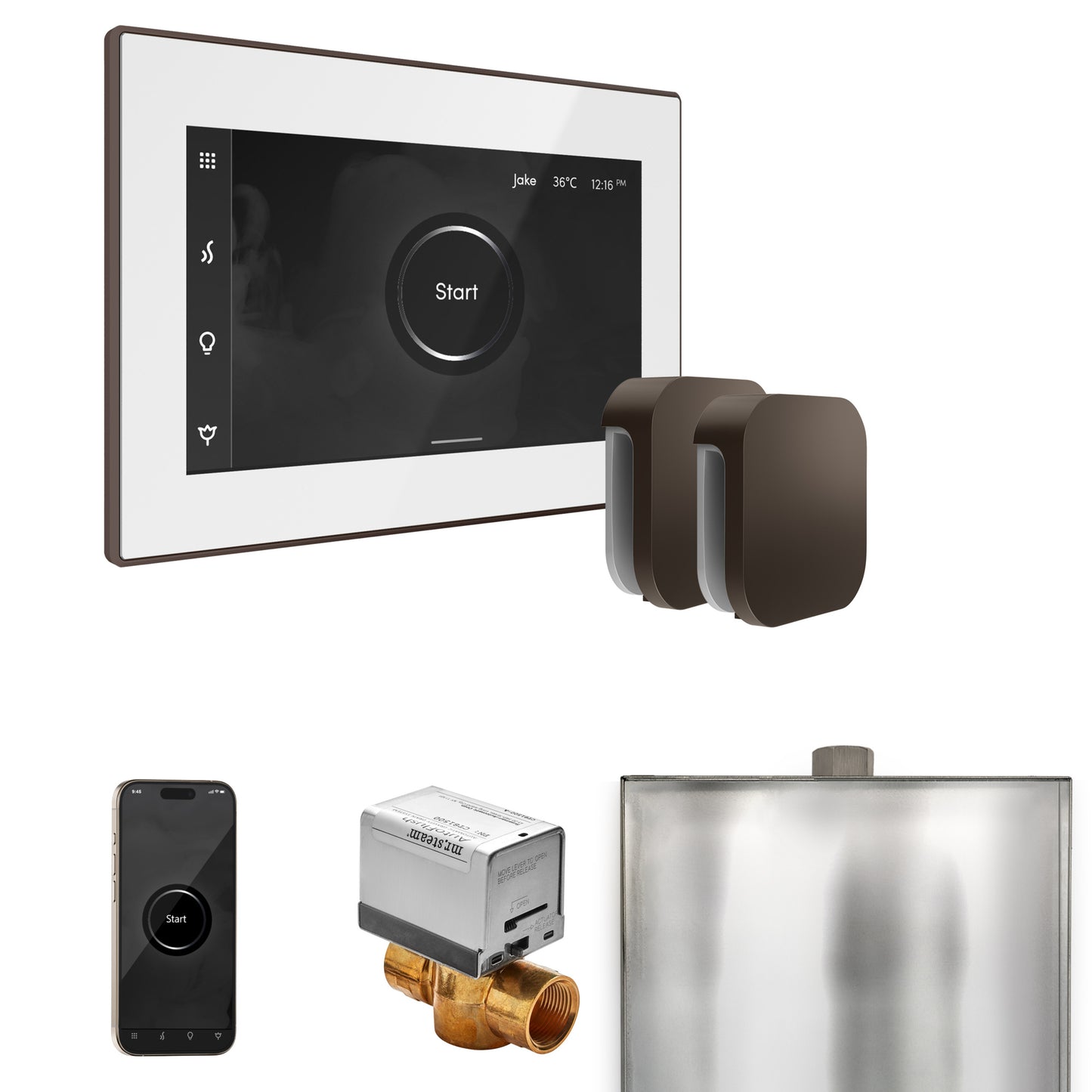 Mr. Steam BXX XButler Max Steam Shower Control Package with iSteamX Control and Steamhead