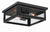 Crystorama BYR-80100-MK Byron 2 Light Outdoor Ceiling Mount - Matte Black