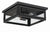 Crystorama BYR-80100-MK Byron 2 Light Outdoor Ceiling Mount - Matte Black