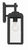Crystorama BYR-80101-MK Byron 1 Light Outdoor Wall Mount - Matte Black